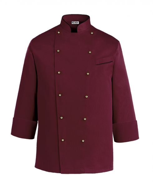 Kochjacke Bordeaux weinrot Egochef